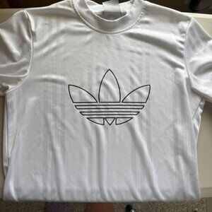 adidas Originals Outline Men Jersey Football 90s Style White ED4684 | Size Small